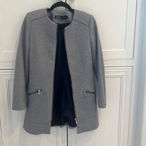 Zara wool blend coat - never worn